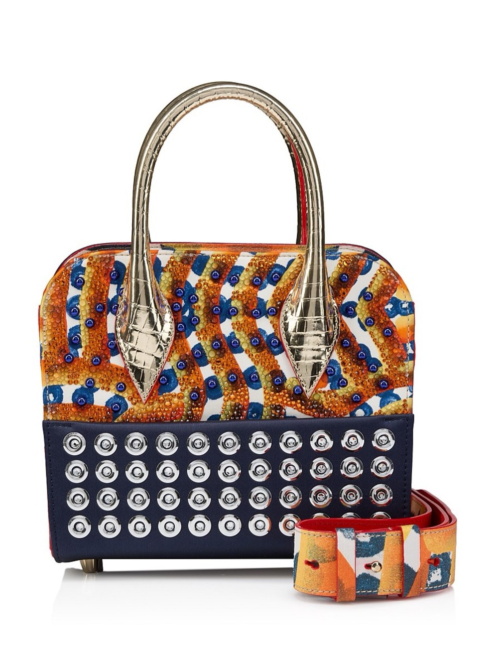 Christian Louboutin Spiked
Paloma Medium Crossbody Chain
W/ Spikes New